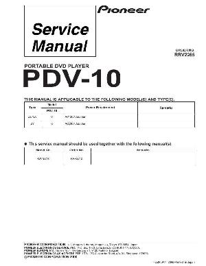 Service manual Pioneer PDV-10 ― Manual-Shop.ru