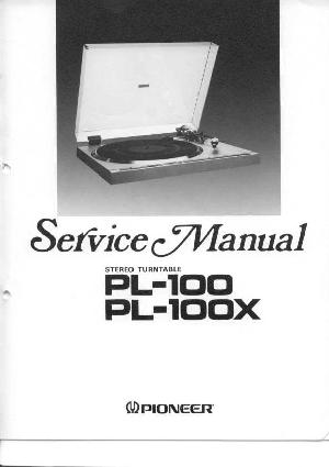 Сервисная инструкция Pioneer PL-100 ― Manual-Shop.ru