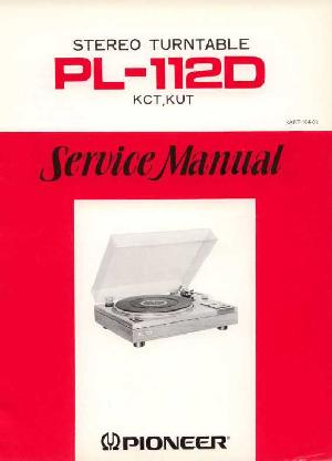Сервисная инструкция Pioneer PL-112D ― Manual-Shop.ru