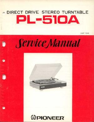 Service manual Pioneer PL-510A ― Manual-Shop.ru