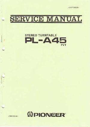 Service manual Pioneer PL-A45 ― Manual-Shop.ru