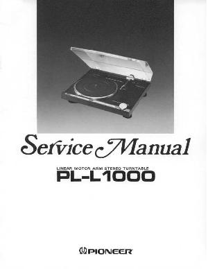 Service manual Pioneer PL-L1000 ― Manual-Shop.ru
