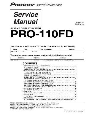 Service manual Pioneer PRO-110FD ― Manual-Shop.ru