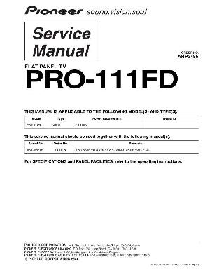 Service manual Pioneer PRO-111FD ― Manual-Shop.ru