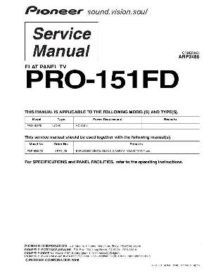 Сервисная инструкция Pioneer PRO-151FD ― Manual-Shop.ru