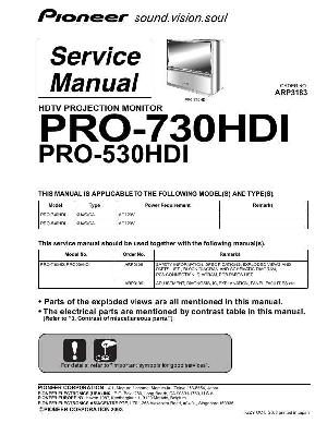 Service manual Pioneer PRO-530HDI, PRO-730HDI ― Manual-Shop.ru