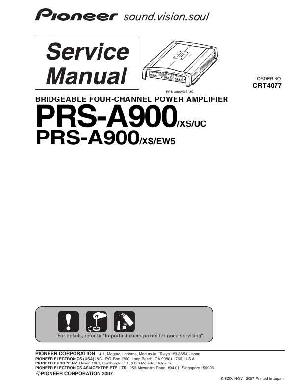 Сервисная инструкция Pioneer PRS-A900 ― Manual-Shop.ru