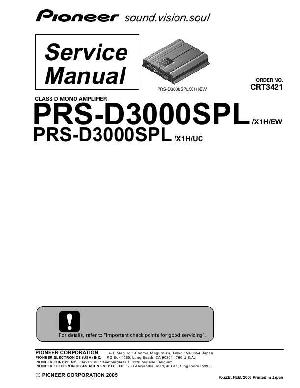 Сервисная инструкция Pioneer PRS-D3000SPL ― Manual-Shop.ru