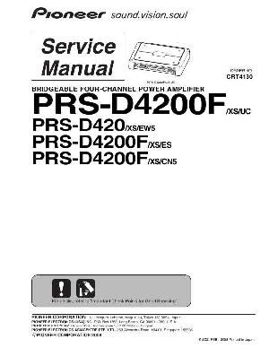 Сервисная инструкция Pioneer PRS-D420, PRS-D4200F ― Manual-Shop.ru
