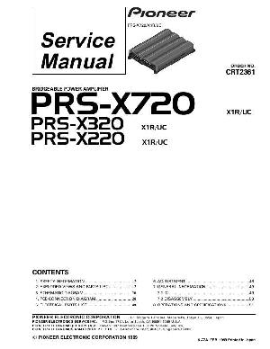 Service manual Pioneer PRS-X220, PRS-X320, PRS-X720 ― Manual-Shop.ru