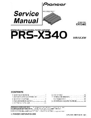 Сервисная инструкция Pioneer PRS-X340 ― Manual-Shop.ru
