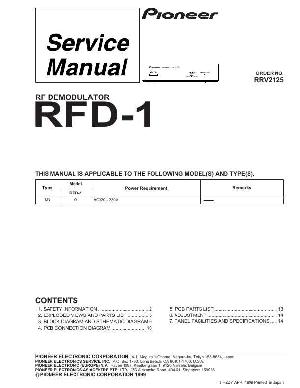 Сервисная инструкция Pioneer RFD-1 ― Manual-Shop.ru