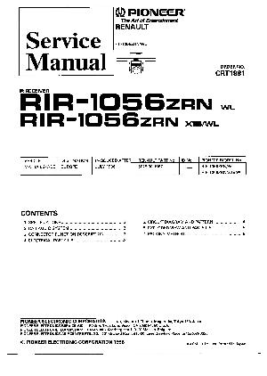 Service manual Pioneer RIR-1056 ― Manual-Shop.ru