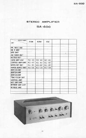 Сервисная инструкция Pioneer SA-600 ― Manual-Shop.ru