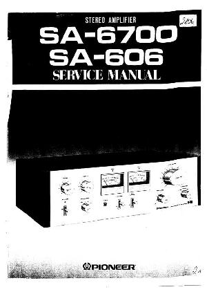 Сервисная инструкция Pioneer SA-606, SA-6700 ― Manual-Shop.ru