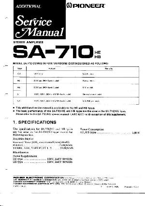 Service manual Pioneer SA-710 ― Manual-Shop.ru