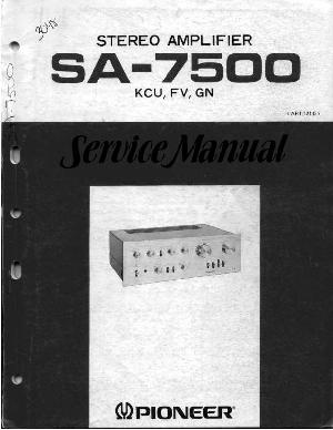 Сервисная инструкция Pioneer SA-7500 ― Manual-Shop.ru