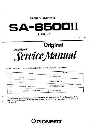 Сервисная инструкция Pioneer SA-8500II ― Manual-Shop.ru