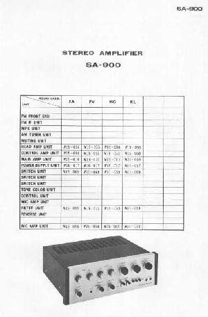 Сервисная инструкция Pioneer SA-900 ― Manual-Shop.ru