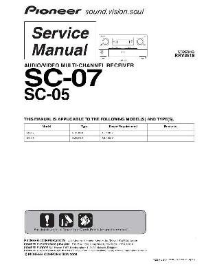 Сервисная инструкция Pioneer SC-05, SC-07 ― Manual-Shop.ru