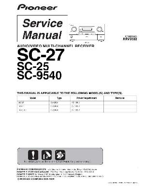Сервисная инструкция Pioneer SC-25, SC-27, SC-9540 ― Manual-Shop.ru