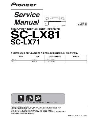 Сервисная инструкция Pioneer SC-LX71, SC-LX81 ― Manual-Shop.ru