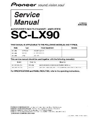Сервисная инструкция Pioneer SC-LX90 ― Manual-Shop.ru
