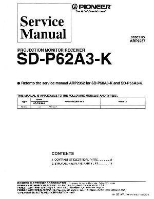 Service manual Pioneer SD-P62A3-K ― Manual-Shop.ru