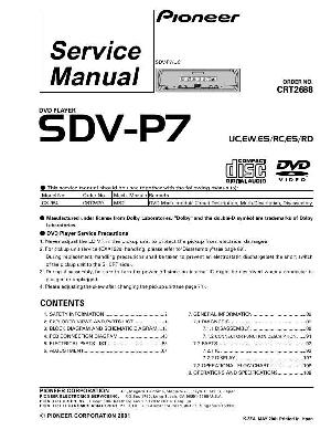 Service manual Pioneer SDV-P7 ― Manual-Shop.ru