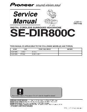 Service manual Pioneer SE-DIR800C ― Manual-Shop.ru