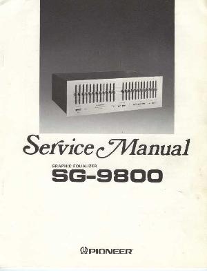 Сервисная инструкция Pioneer SG-9800 ― Manual-Shop.ru