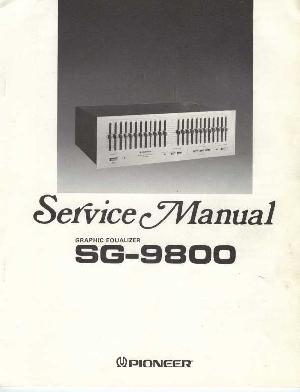 Сервисная инструкция Pioneer SG-9800 ― Manual-Shop.ru