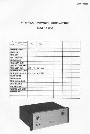 Сервисная инструкция Pioneer SM-700 ― Manual-Shop.ru