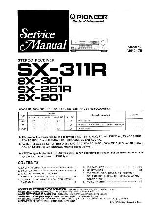 Сервисная инструкция Pioneer SX-201, SX-251R, SX-301, SX-311R ― Manual-Shop.ru