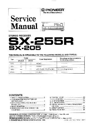 Сервисная инструкция Pioneer SX-205, SX-255R ― Manual-Shop.ru