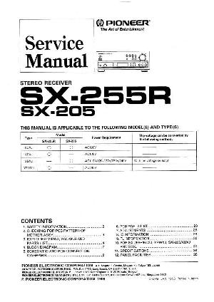Сервисная инструкция Pioneer SX-205, SX-255R ― Manual-Shop.ru