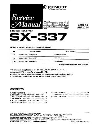 Сервисная инструкция Pioneer SX-337 ― Manual-Shop.ru