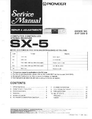 Сервисная инструкция Pioneer SX-5 ― Manual-Shop.ru