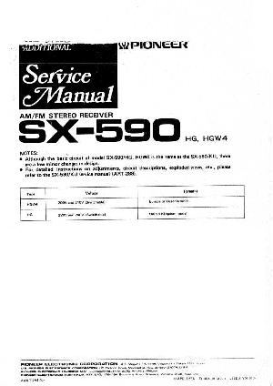 Сервисная инструкция Pioneer SX-590 ― Manual-Shop.ru