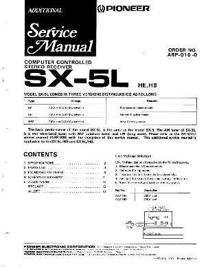Сервисная инструкция Pioneer SX-5L ― Manual-Shop.ru