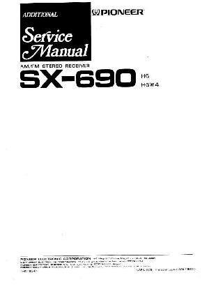 Сервисная инструкция Pioneer SX-690 ― Manual-Shop.ru