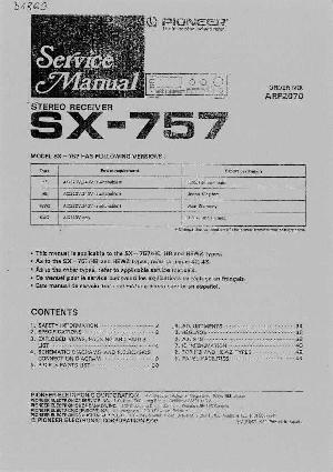 Сервисная инструкция Pioneer SX-757 ― Manual-Shop.ru