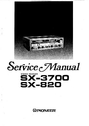 Сервисная инструкция Pioneer SX-820, SX-3700 ― Manual-Shop.ru