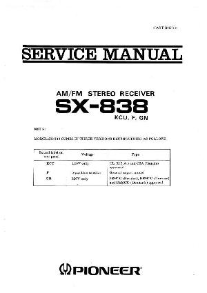 Service manual Pioneer SX-838 ― Manual-Shop.ru