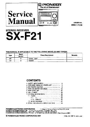 Service manual Pioneer SX-F21 ― Manual-Shop.ru