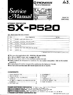 Сервисная инструкция Pioneer SX-P520 ― Manual-Shop.ru