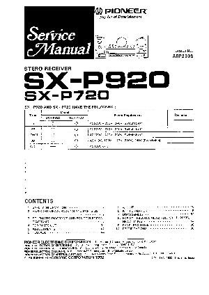 Сервисная инструкция Pioneer SX-P720, SX-P920 ― Manual-Shop.ru