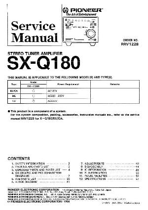 Сервисная инструкция Pioneer SX-Q180 ― Manual-Shop.ru