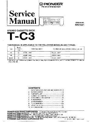Сервисная инструкция Pioneer T-C3 ― Manual-Shop.ru
