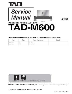 Сервисная инструкция Pioneer TAD-M600 ― Manual-Shop.ru